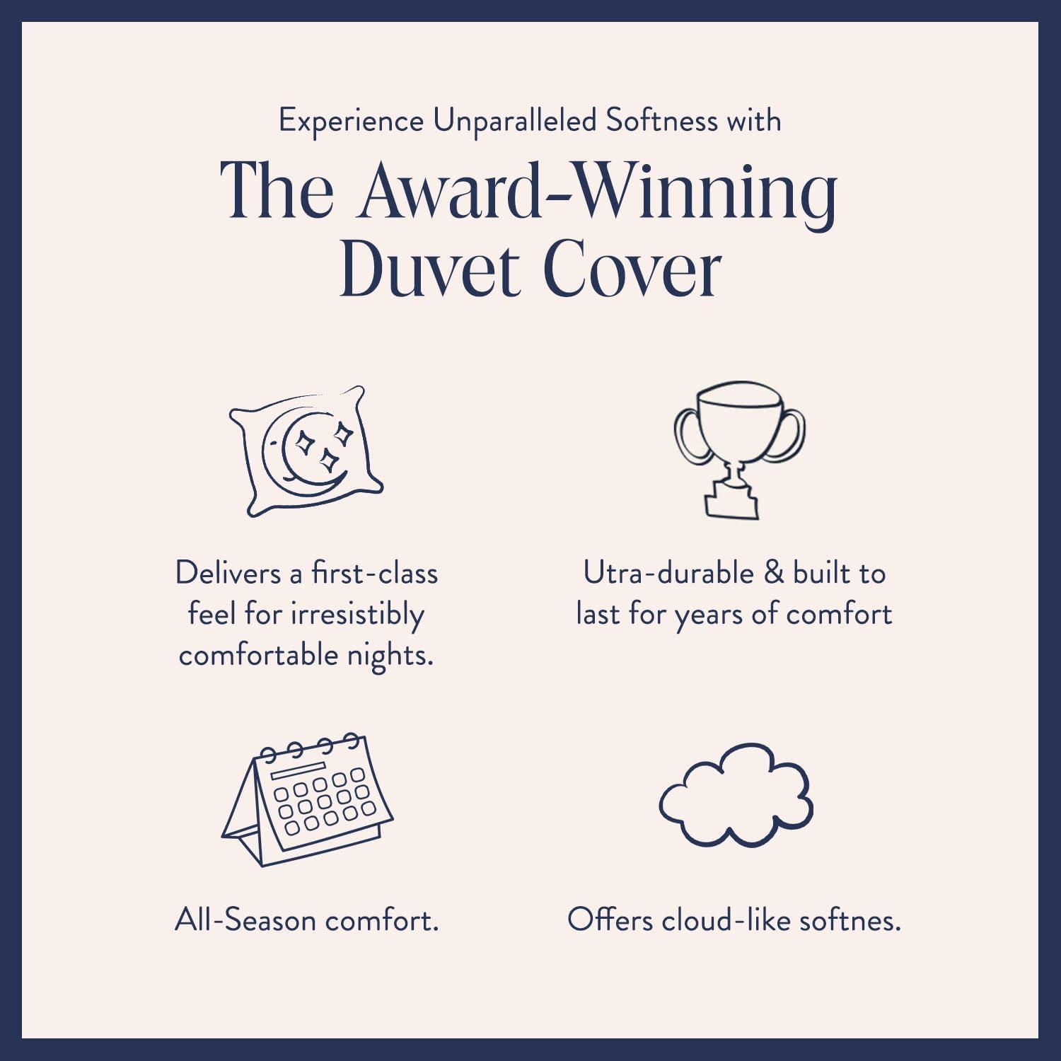 imageBrooklinen Luxury Sateen Duvet Cover 100 Cotton KingCalifornia King Size in White with ExtraLong Corner Ties and Button Closure Best KingCali King Duvet CoversGreen Tandem Stripe