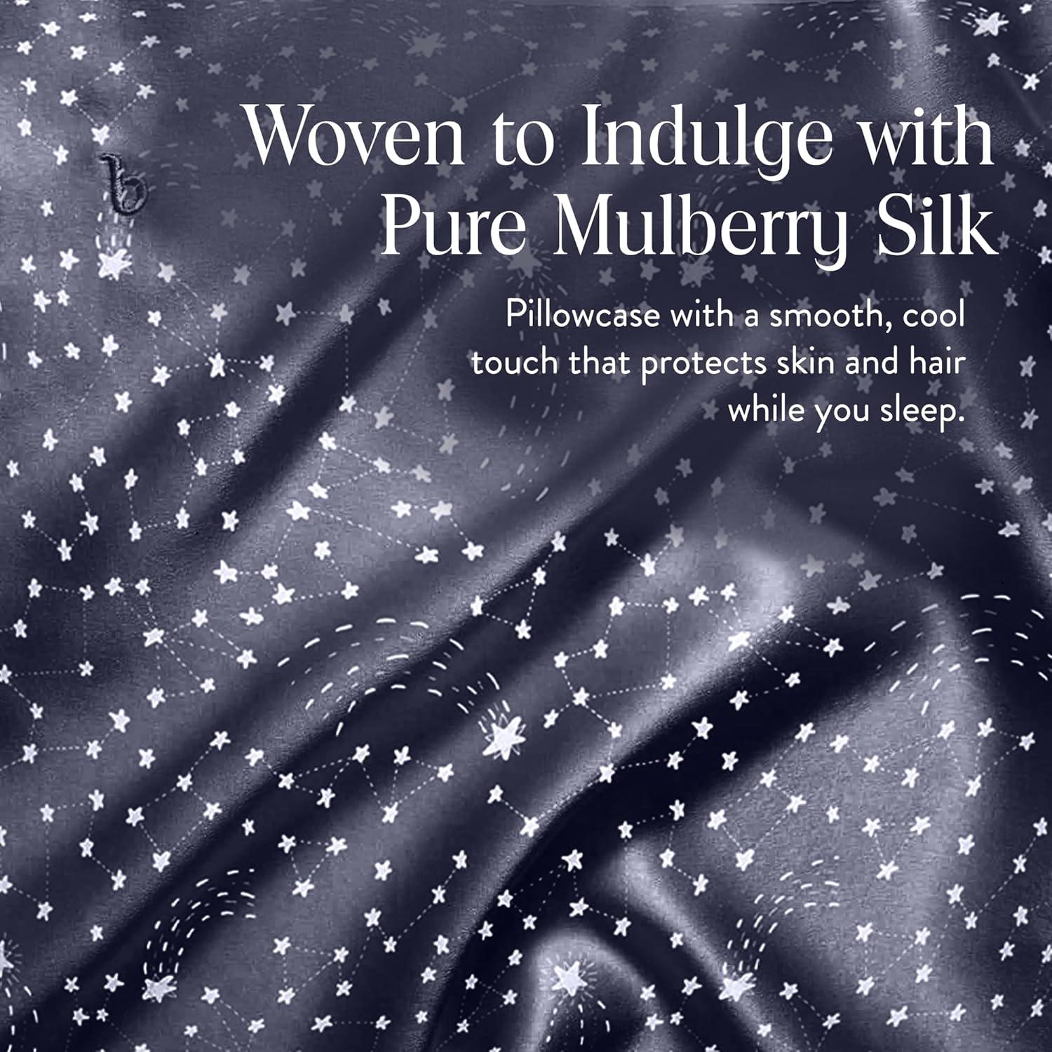 imageBrooklinen Mulberry Silk Pillowcase 100 Pure Silk Pillow Case Soft ampamp Durable AntiFriction Comfort Hight Quality Smooth Texture Machine Washable ampamp Breathable Standard Size BlushCelestial