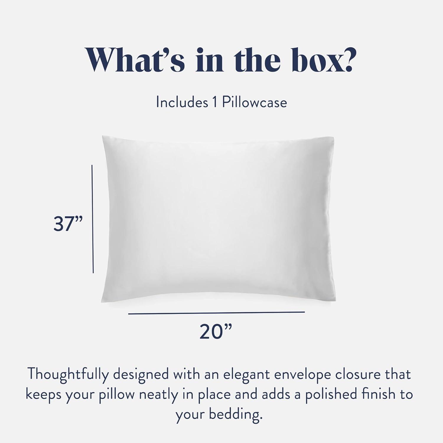 imageBrooklinen Mulberry Silk Pillowcase 100 Pure Silk Pillow Case Soft ampamp Durable AntiFriction Comfort Hight Quality Smooth Texture Machine Washable ampamp Breathable Standard Size BlushIvory