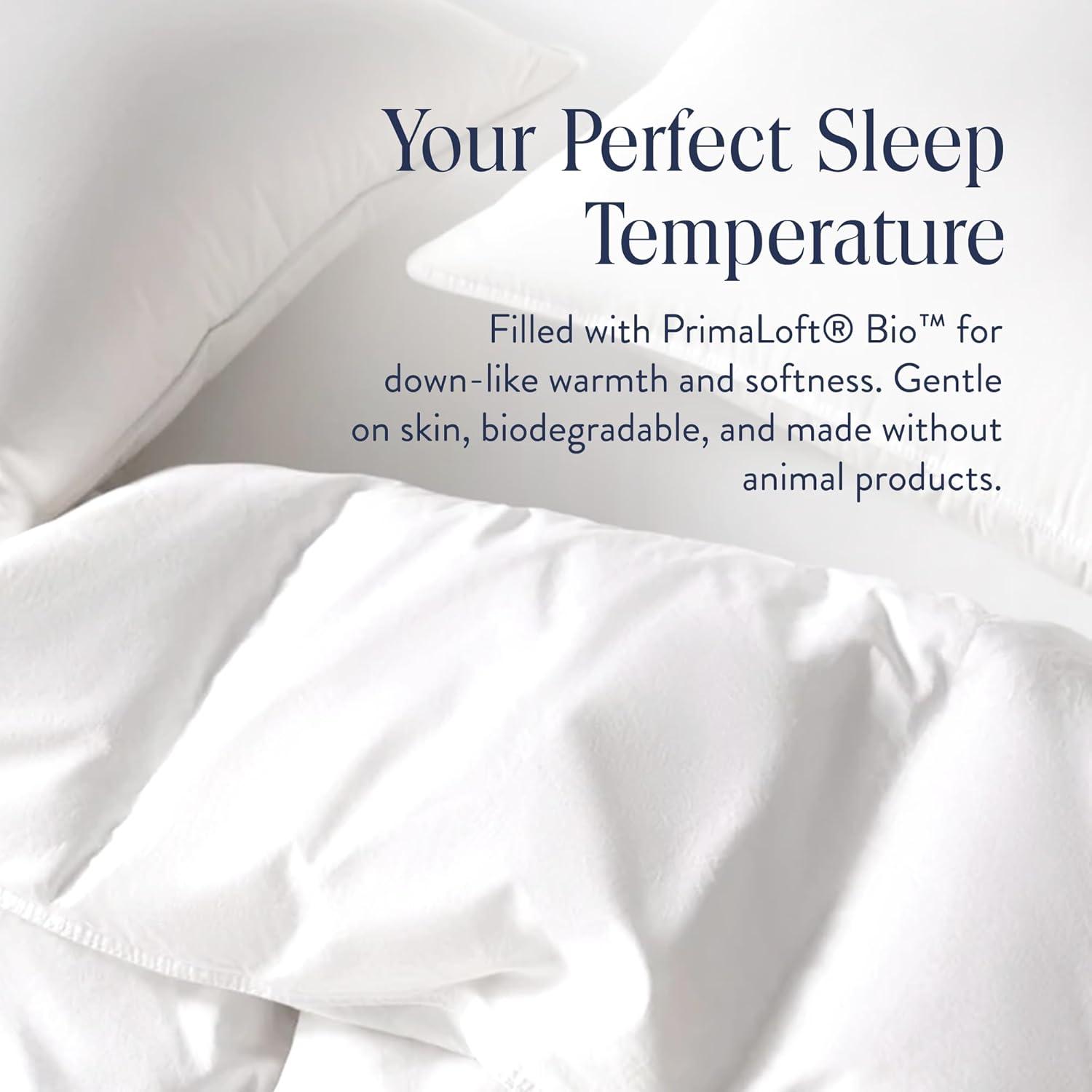 imageBrooklinen All Season Luxury Down Alternative Comforter KingCalifornia King Comforter Size Cozy Soft Bedding w 100 Cotton Sateen Shell Vegan ampamp Baffle Box Construction Ideal for All Sleepers