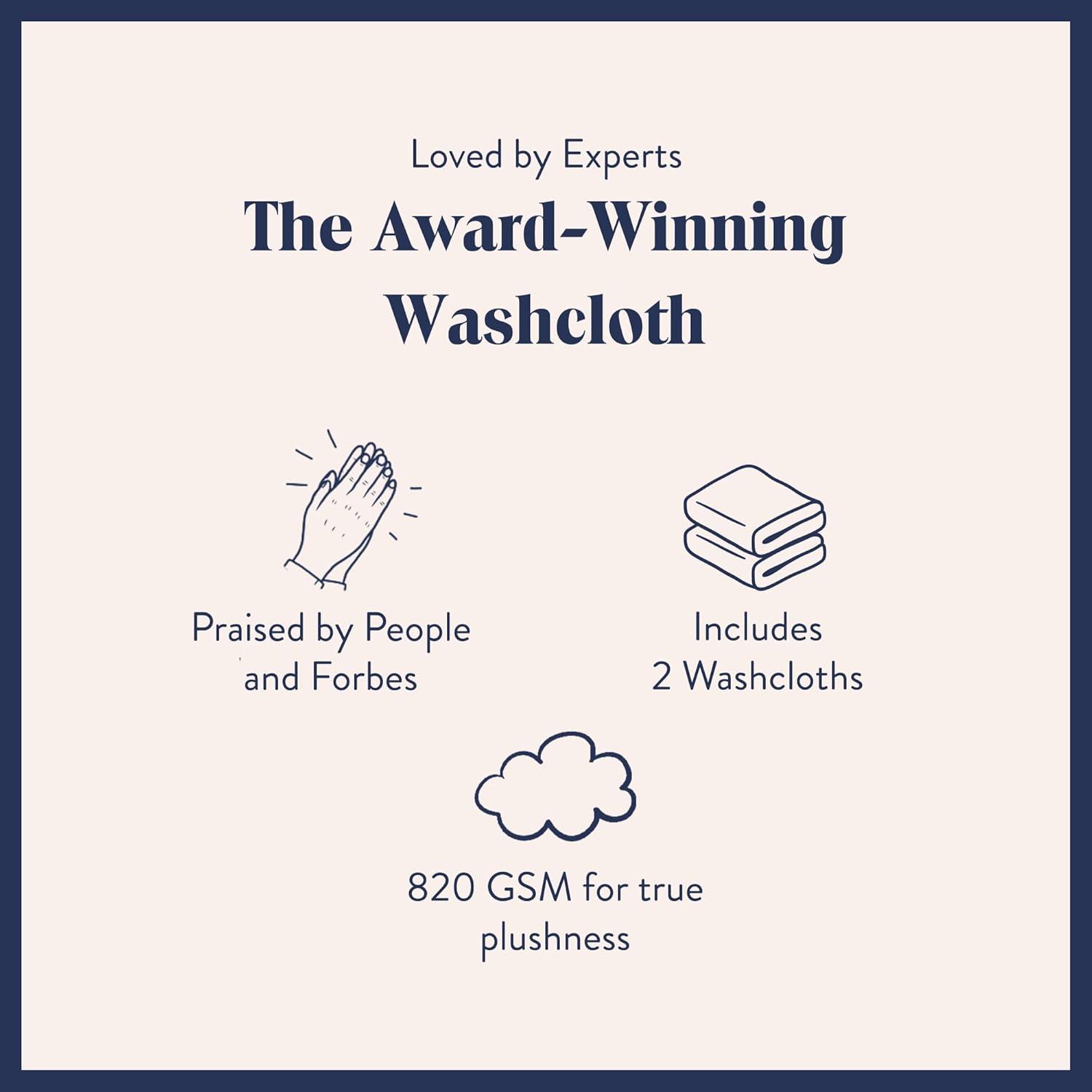 imageBrooklinen SuperPlush Bath Towel and Hand Towel Set 2 Bath Towels 2 Hand Towels Cotton Highly Absorbent WhiteMarled Black