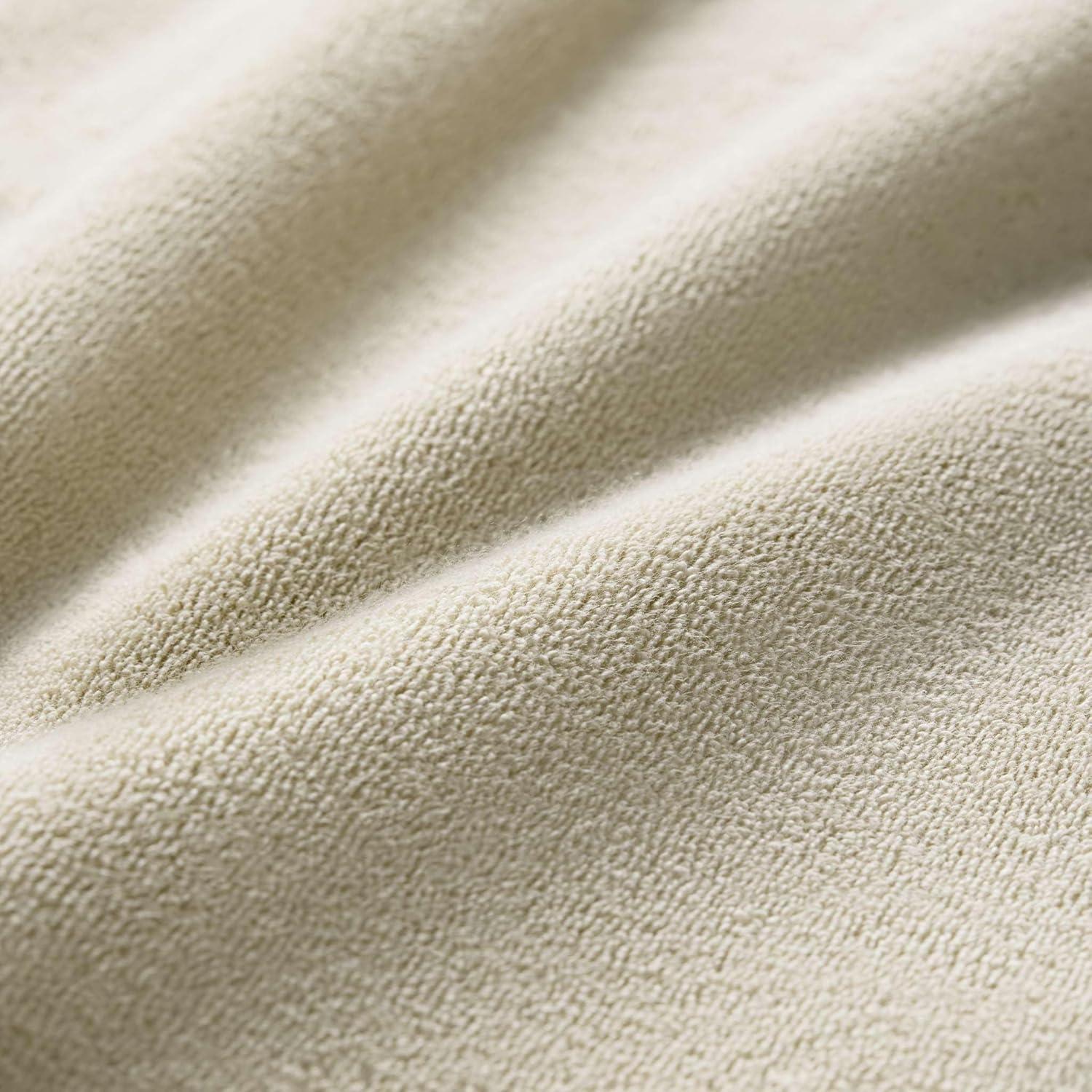 imageBrooklinen SuperPlush Bath Towel and Hand Towel Set 2 Bath Towels 2 Hand Towels Cotton Highly Absorbent WhiteStone