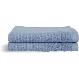 Brooklinen Classic Turkish Cotton Washcloths – Marled Black, Set of 2 – 100% Cotton Towels, Soft, Highly Absorbent, Quick-Drying, Durable, Ideal for Daily Face, Body Cleansing and More(Ocean)