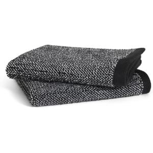 Brooklinen Classic Turkish Cotton Washcloths – Ocean Blue, Set of 2 – 100% Cotton Towels, Soft, Highly Absorbent, Quick-Drying, Durable, Ideal for Daily Face, Body Cleansing and More(Marled Black)